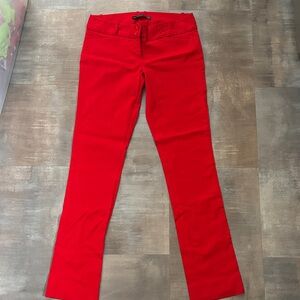 The Limited Vivid Red Straight Leg Pants